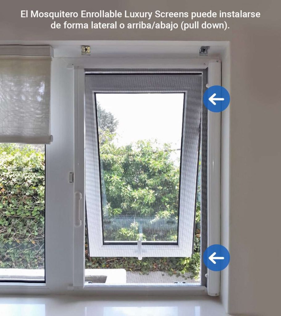 Mosquitero enrollable Luxury Screens: El componente ideal para ventanas de  proyección o aperturas exteriores - Amevec