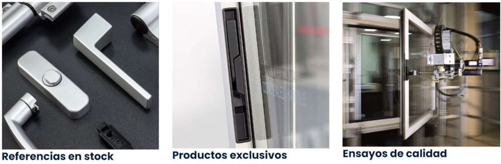 Accesorios de aluminio y PVC > HERRAJES ALUMINIO > Practicable > Manetas  puerta