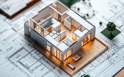 A floor plan of a passive house design
